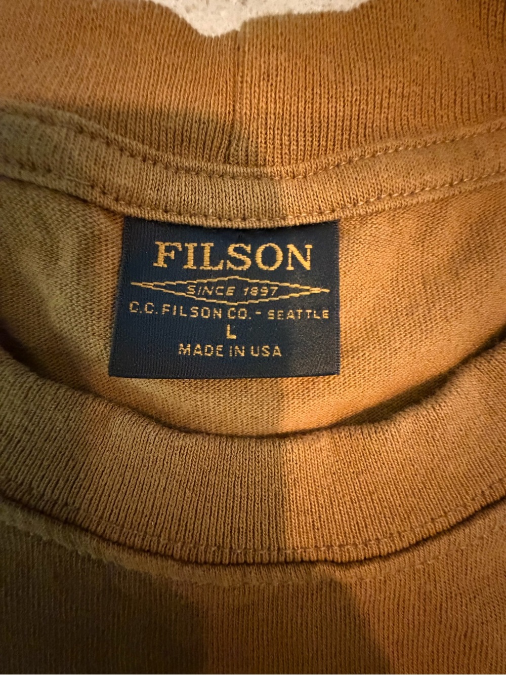 Filson cotton Pocket T-Shirt in Brown - Picture 3 of 5